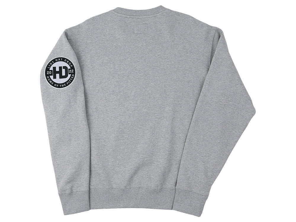LidsHD Unisex Premium Fleece Crew Sweatshirt - Gray - Image 2