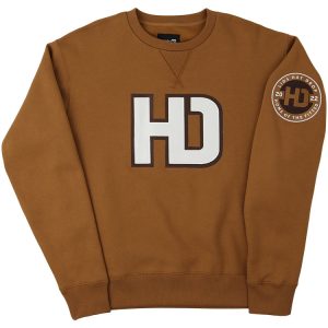 LidsHD Unisex Premium Fleece Crew Sweatshirt - Brown