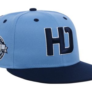 Lids Hat Drop Branded HD Fitted Cap - Sky Blue/Navy/Sky Blue