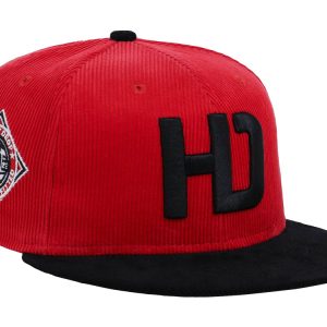 Lids Hat Drop Branded HD Fitted Cap - Red/Black/Grey