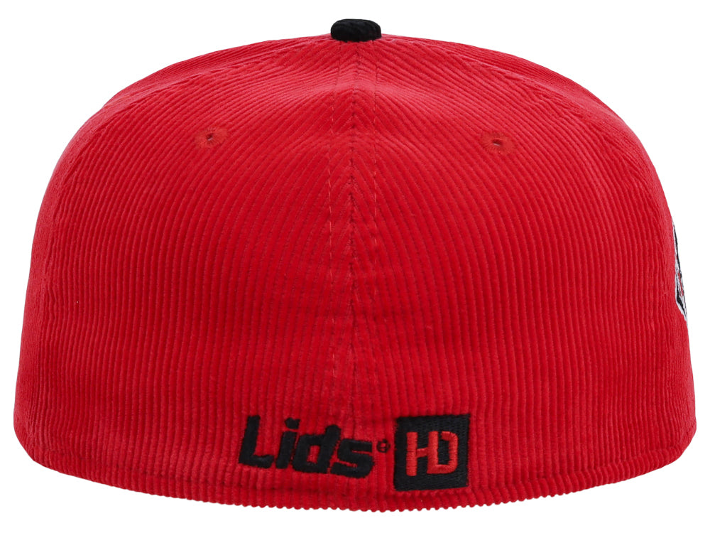 Lids Hat Drop Branded HD Fitted Cap - Red/Black/Grey - Image 7