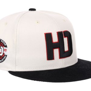 Lids Hat Drop Branded HD Fitted Cap - Ivory/Black/Grey