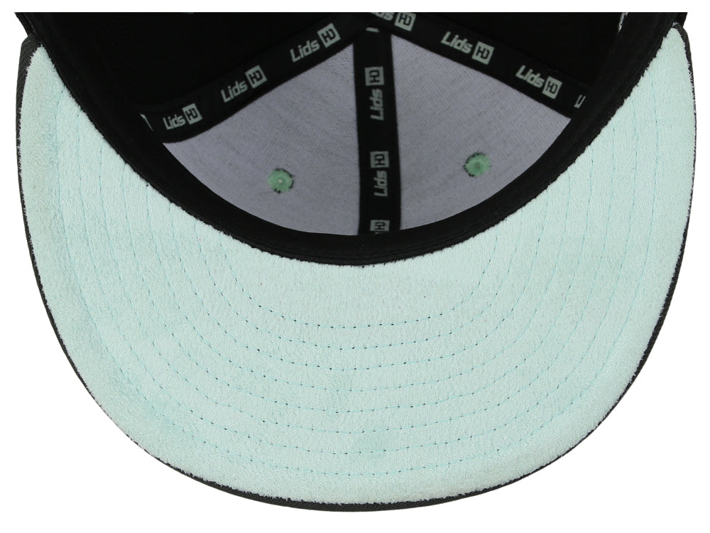 Lids Hat Drop Branded HD Fitted Cap - Black/Graphite/Light Green - Image 2