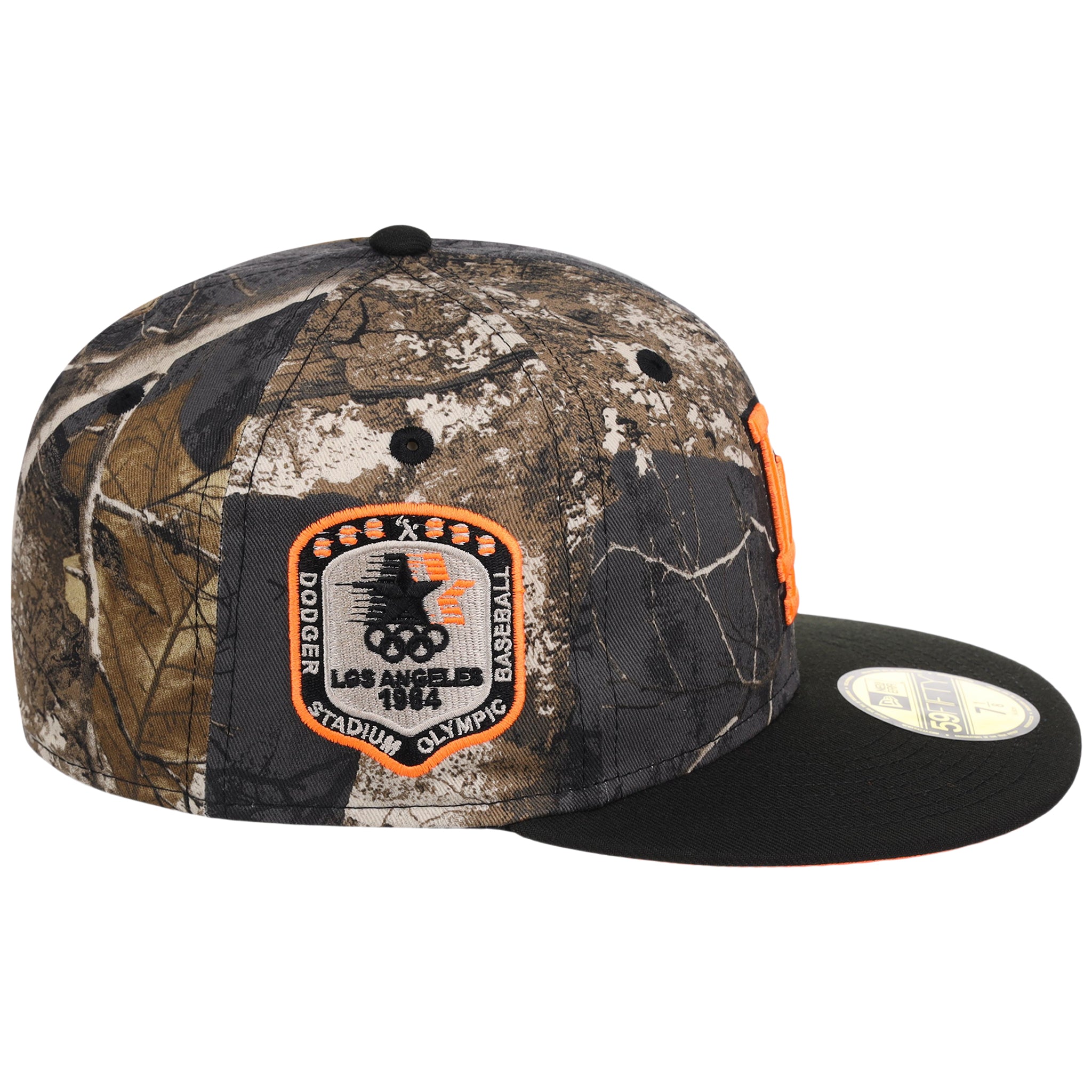 Los Angeles Dodgers MLB Black Realtree 'Flame' New Era 59FIFTY - Image 3