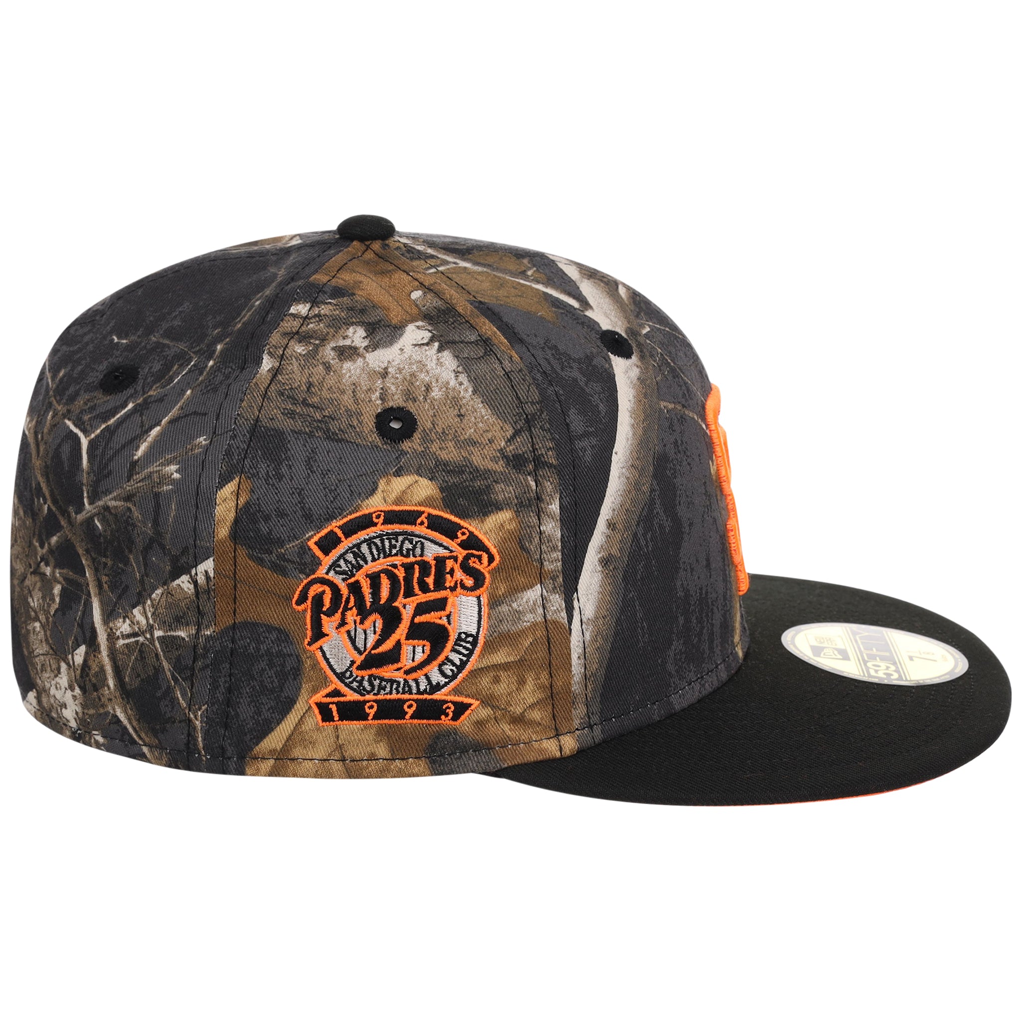 San Diego Padres MLB Black Realtree 'Flame' New Era 59FIFTY - Image 3