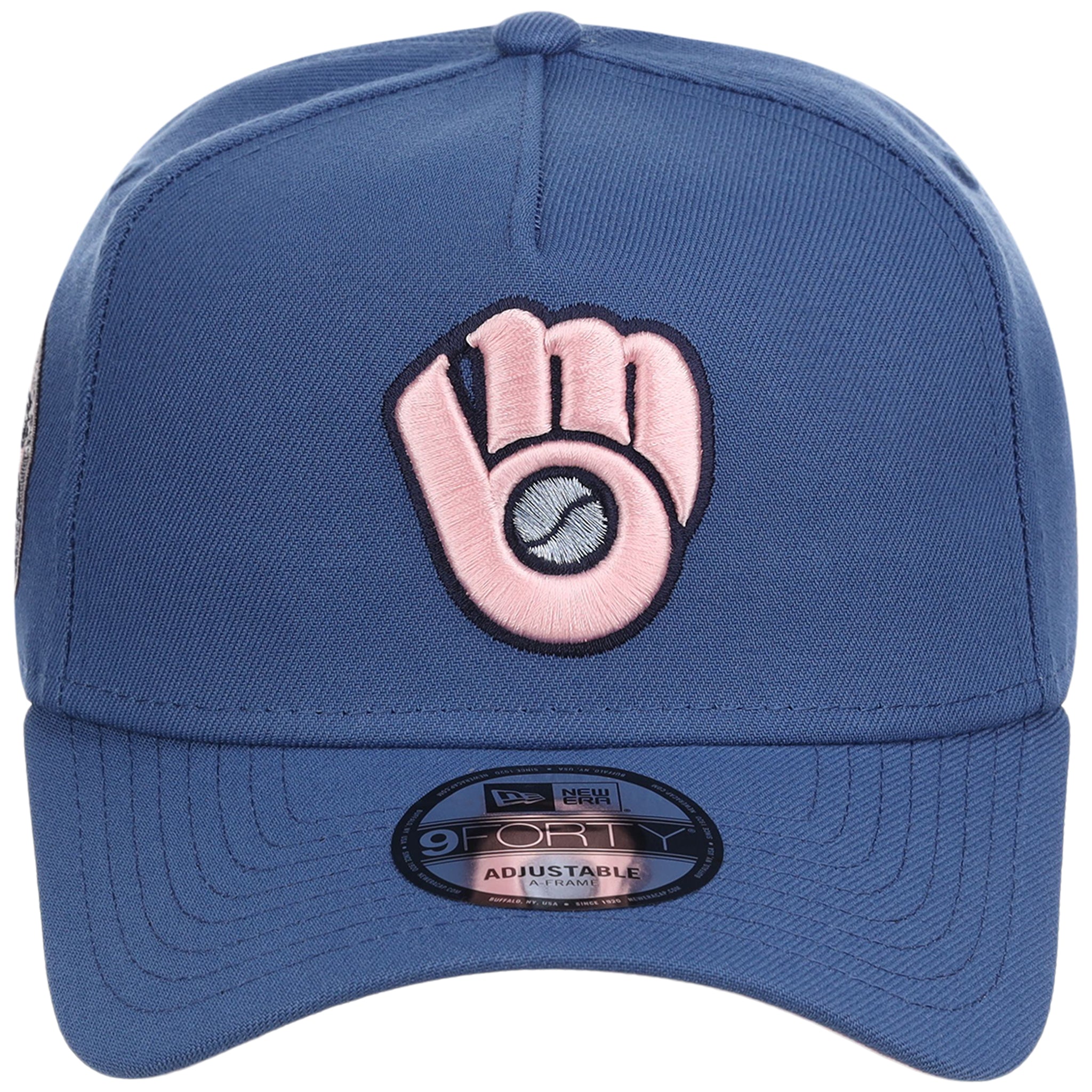 Milwaukee Brewers MLB Pink Indigo New Era 9FORTY - Image 5