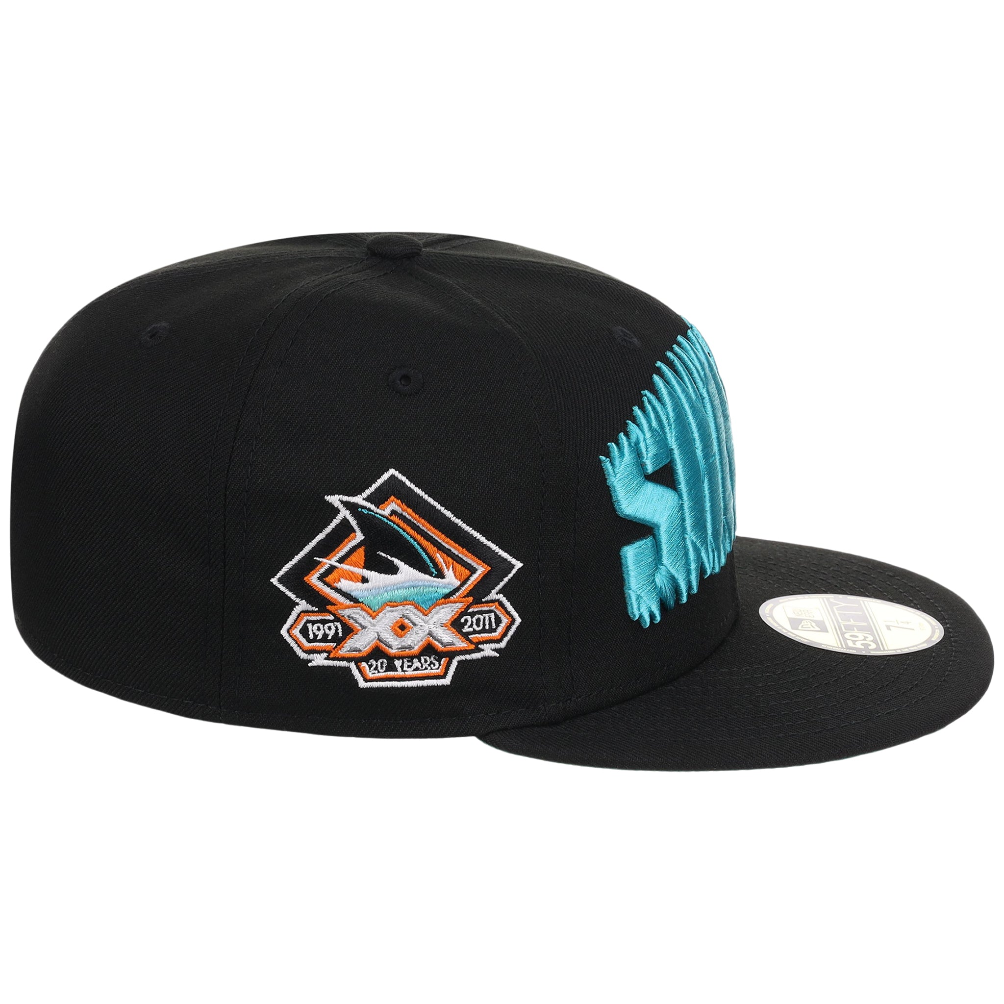 San Jose Sharks NHL Black Dome New Era 59FIFTY - Image 3