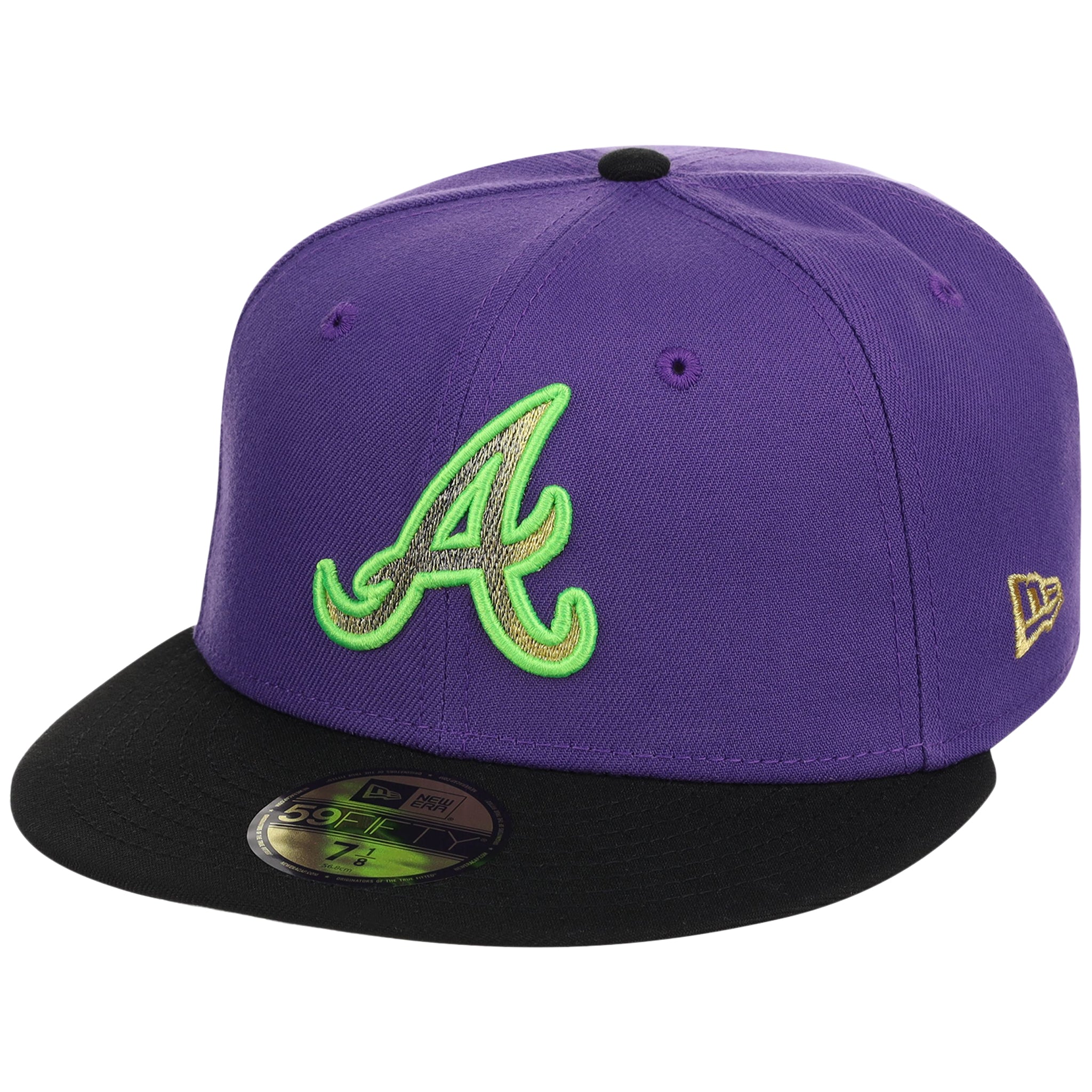 Atlanta Braves High Frequency Funk New Era 59FIFTY Purple/Black - Image 4