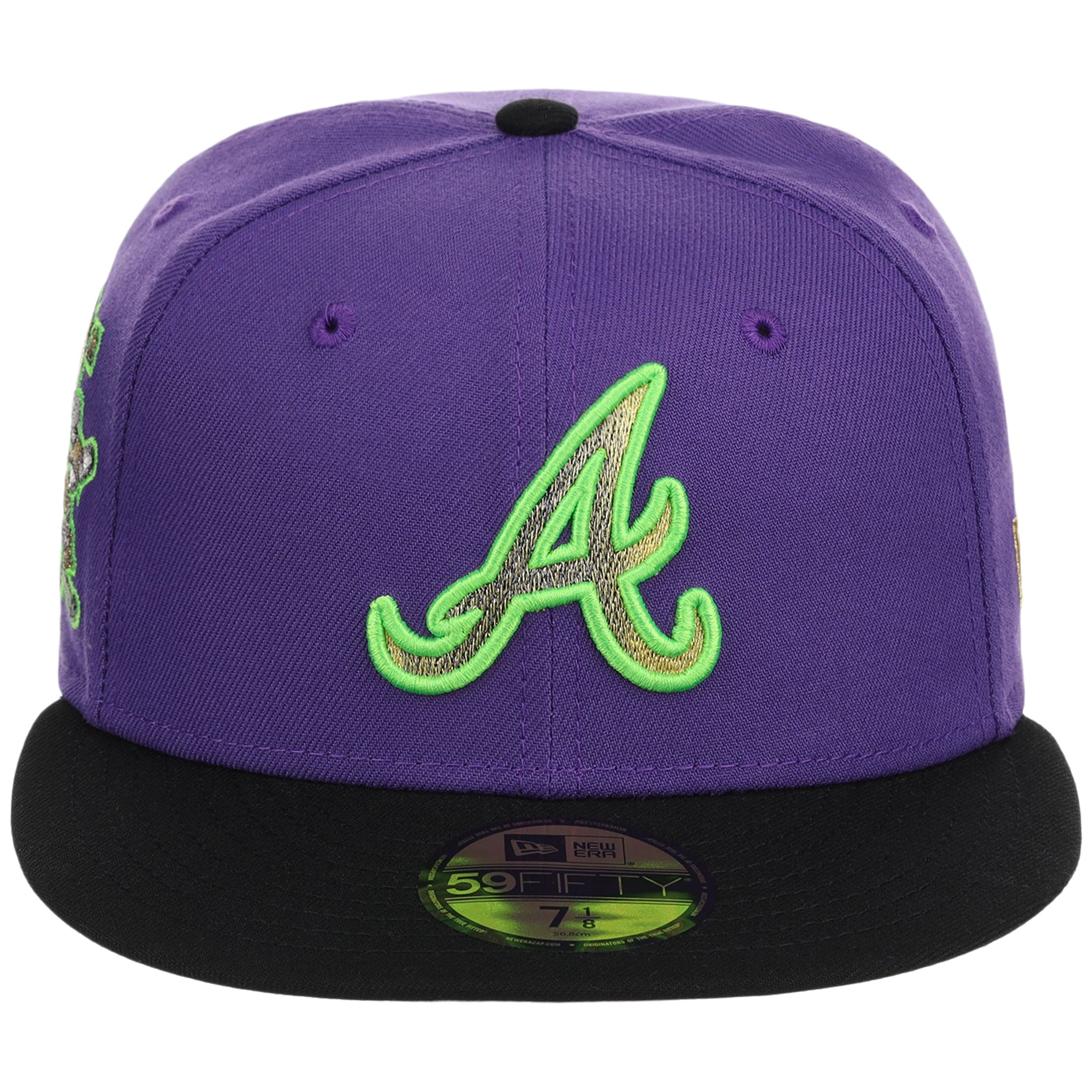 Atlanta Braves High Frequency Funk New Era 59FIFTY Purple/Black - Image 5