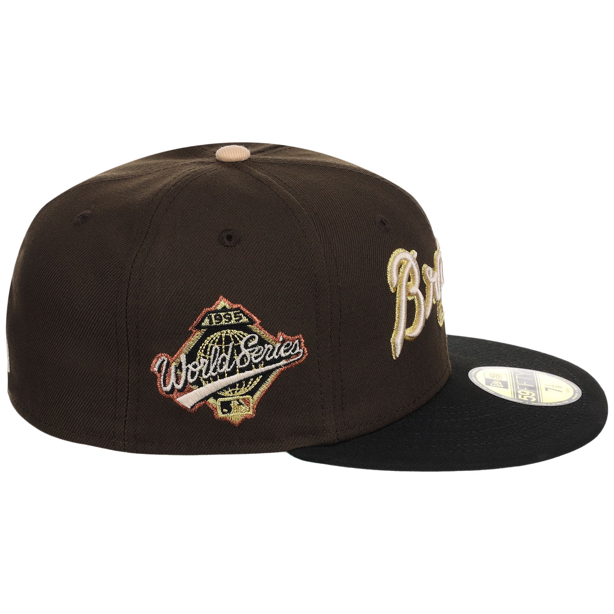 Atlanta Braves High Frequency Funk New Era 59FIFTY Walnut/Black - Image 3