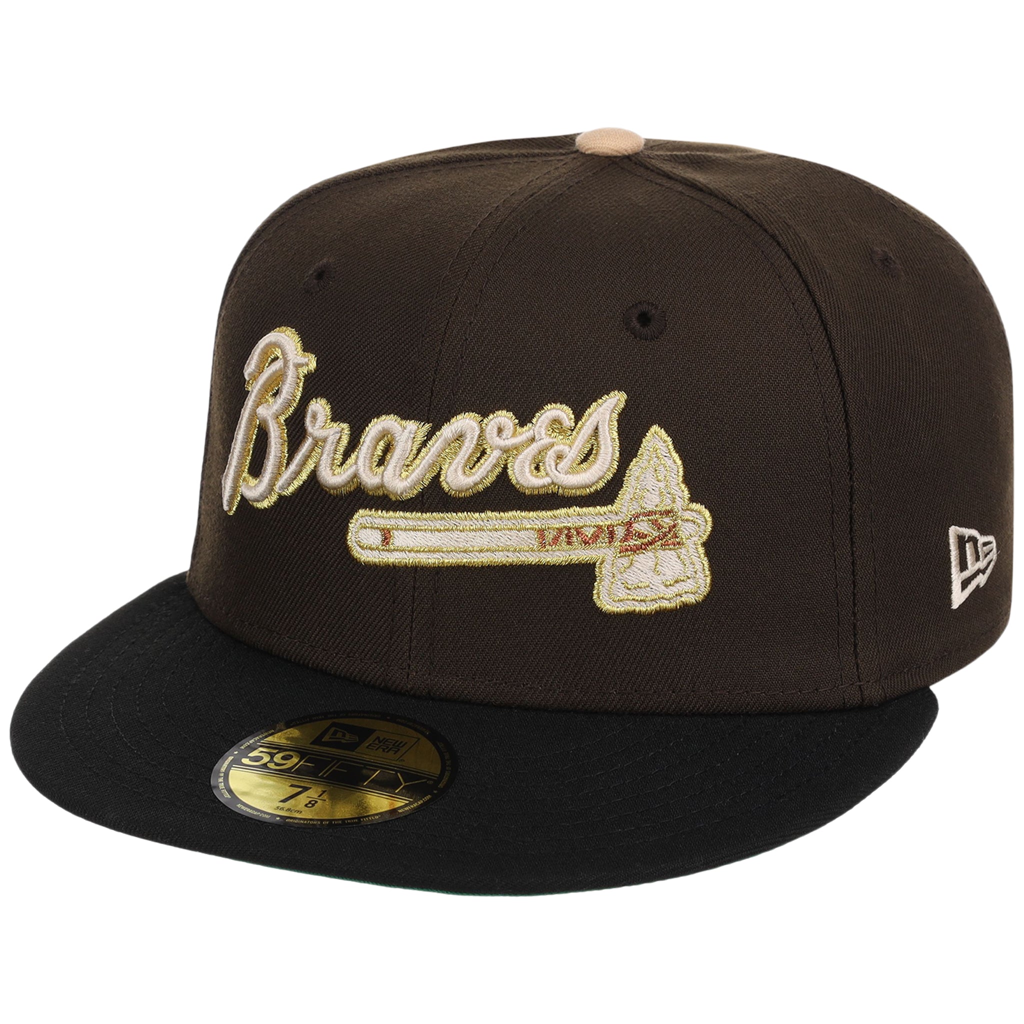 Atlanta Braves High Frequency Funk New Era 59FIFTY Walnut/Black - Image 4