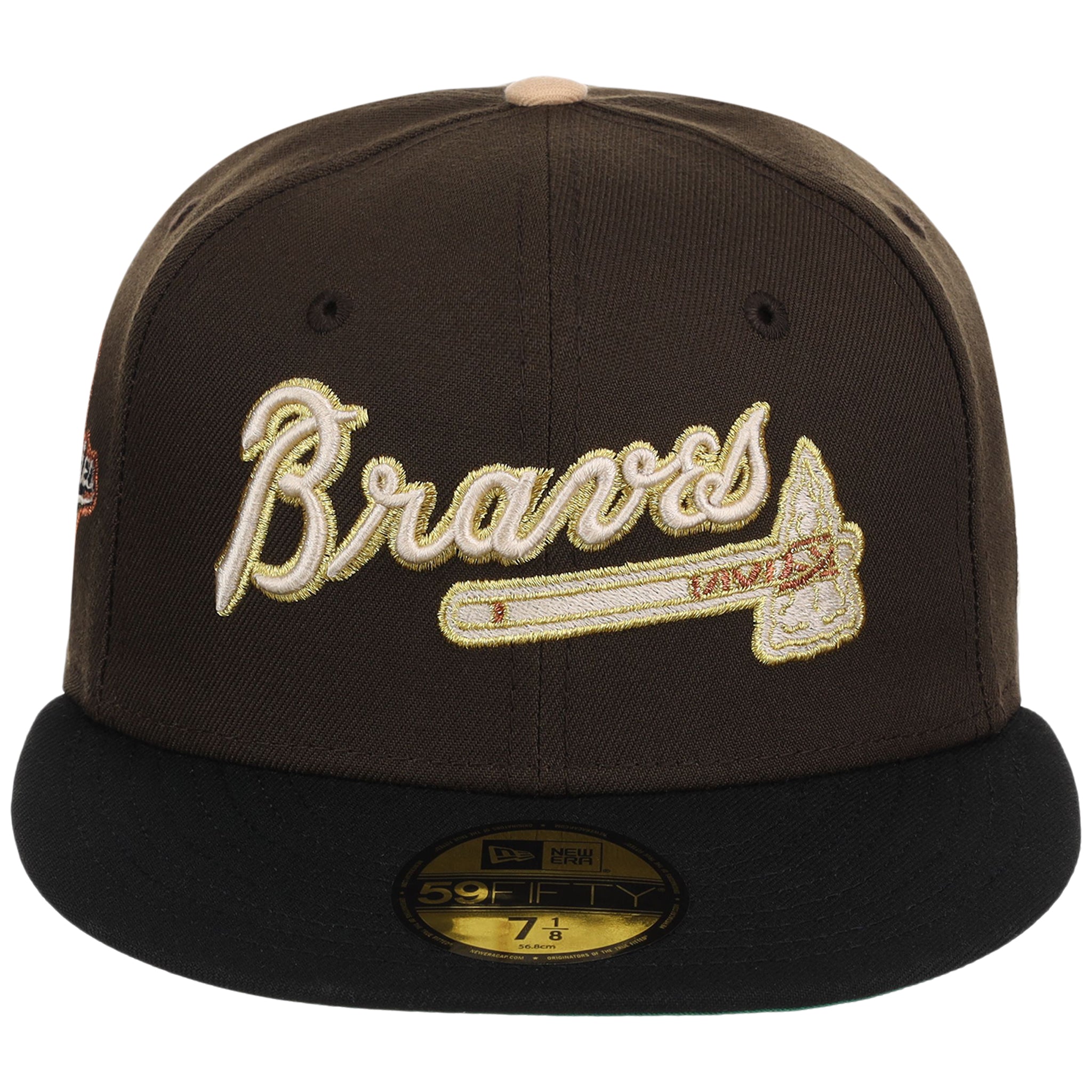 Atlanta Braves High Frequency Funk New Era 59FIFTY Walnut/Black - Image 5