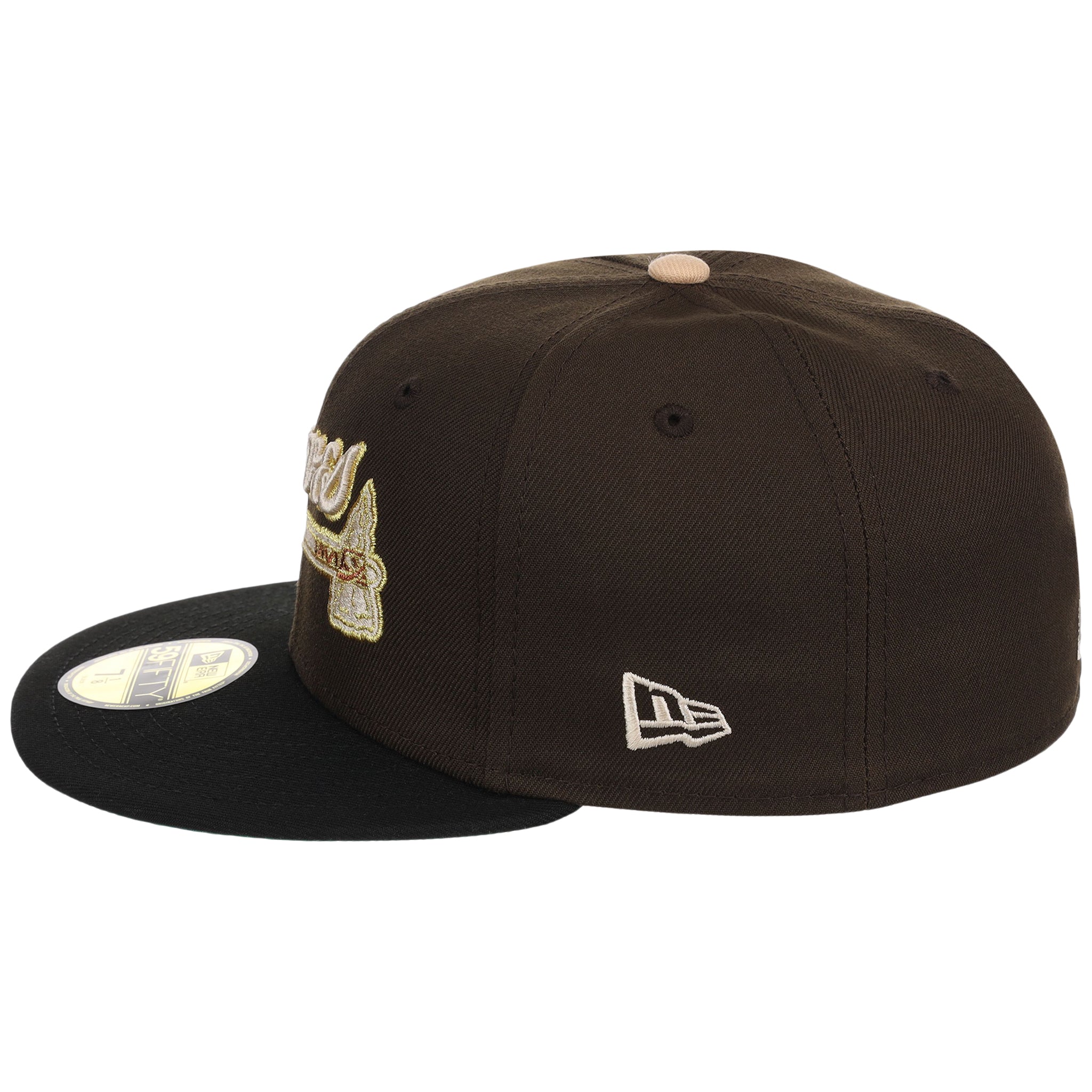 Atlanta Braves High Frequency Funk New Era 59FIFTY Walnut/Black - Image 6