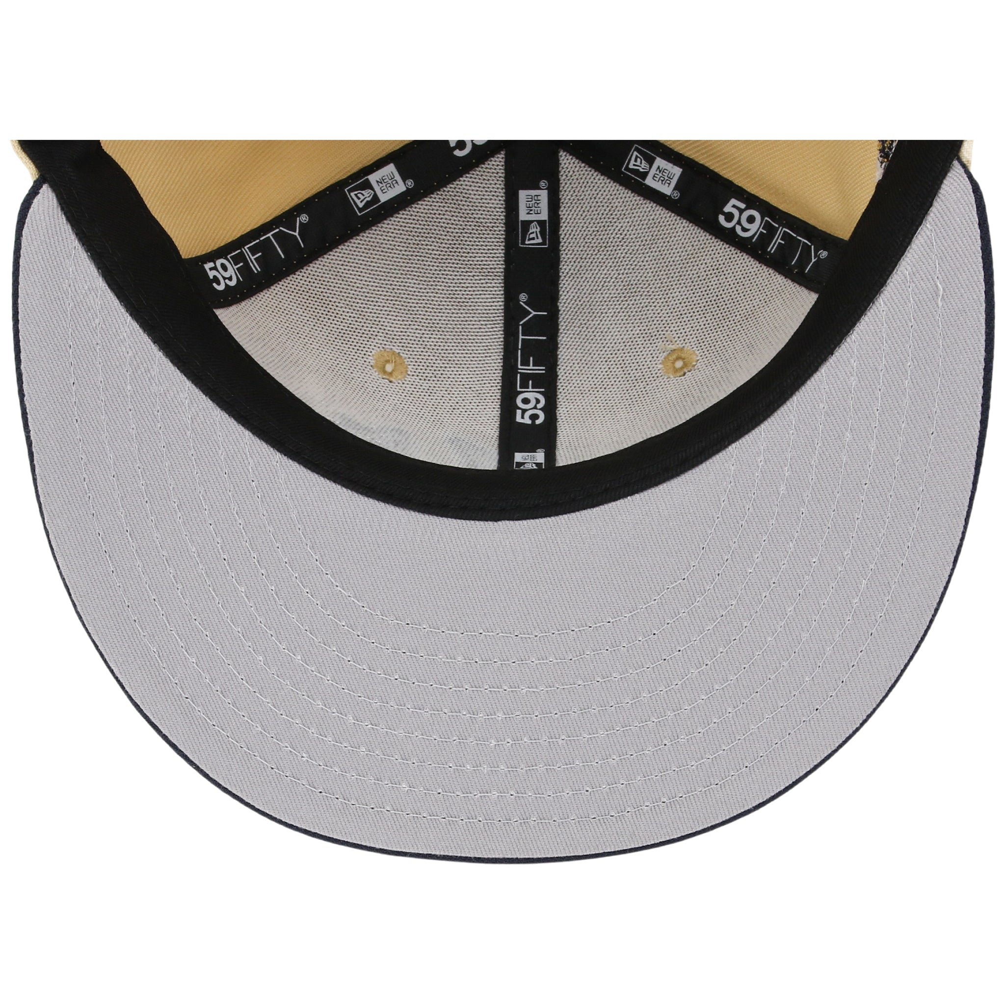 Atlanta Braves High Frequency Funk New Era 59FIFTY Vegas Gold/Navy - Image 2
