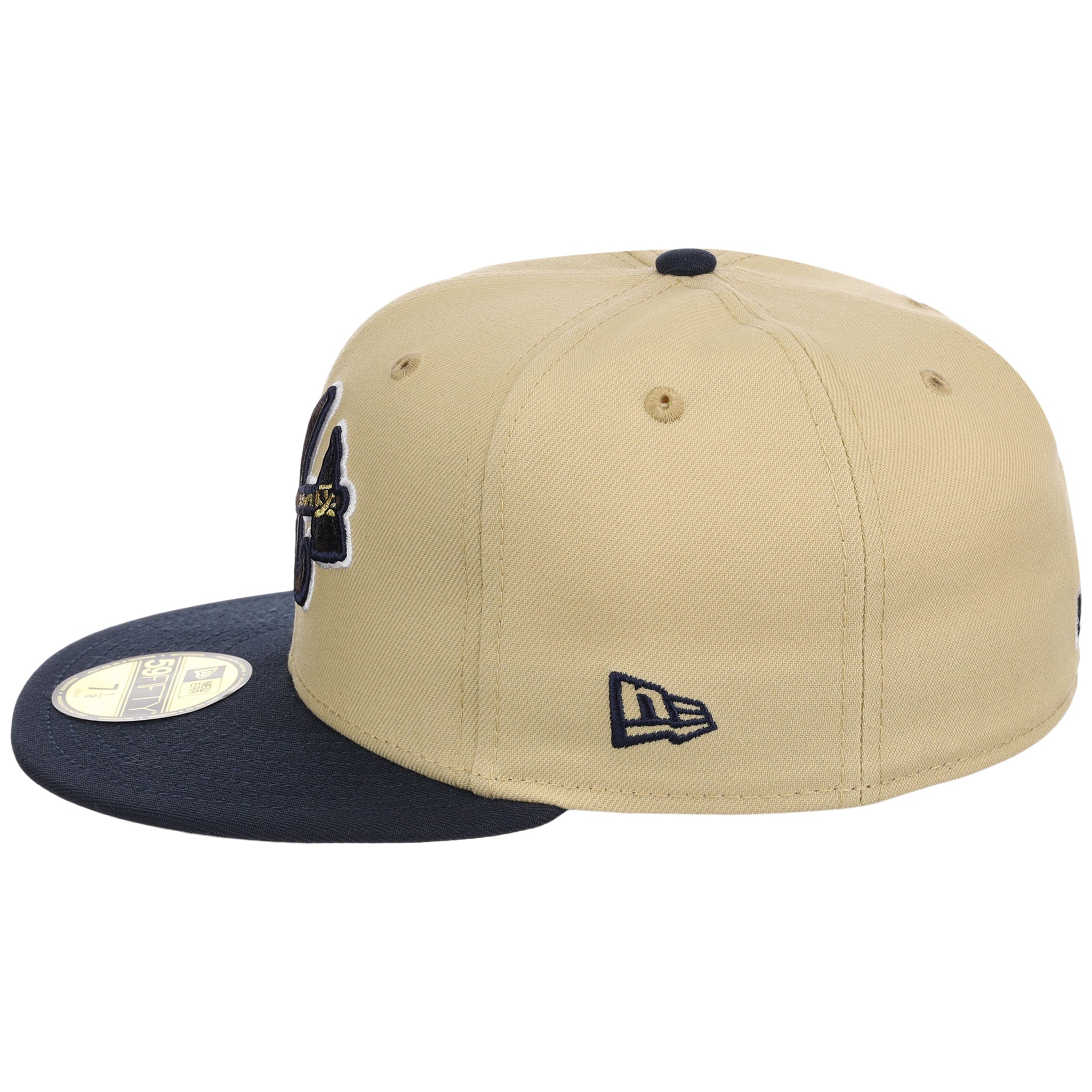 Atlanta Braves High Frequency Funk New Era 59FIFTY Vegas Gold/Navy - Image 6