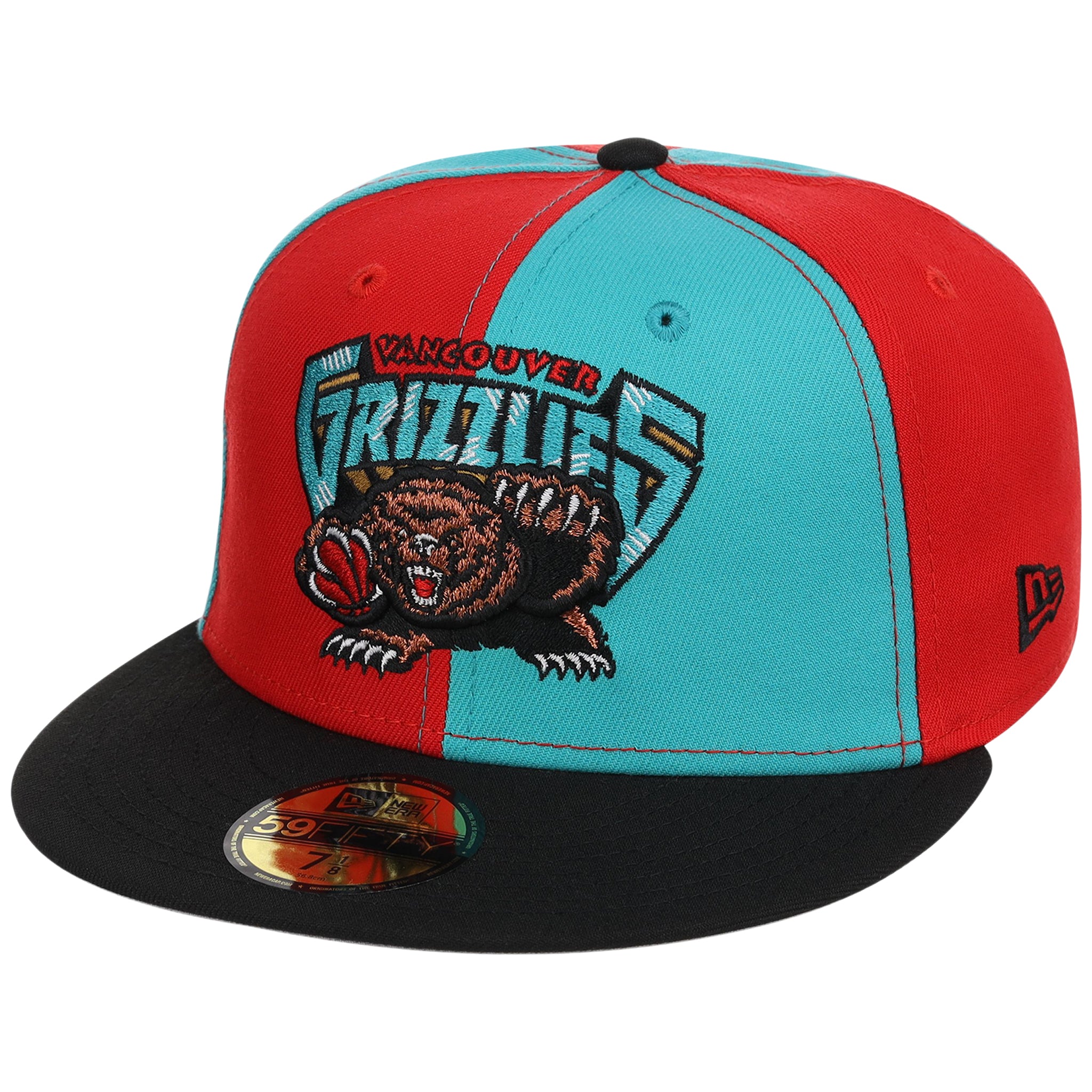 Vancouver Grizzlies NBA Pinwheel Rewind New Era 59FIFTY - Image 4