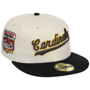 St. Louis Cardinals MLB Concrete Legacy New Era 59FIFTY Collection - Chrome/Black