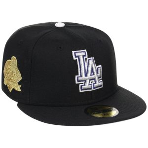 Los Angeles Dodgers MLB 'TOP 4' New Era 59FIFTY Collection - Black/Black