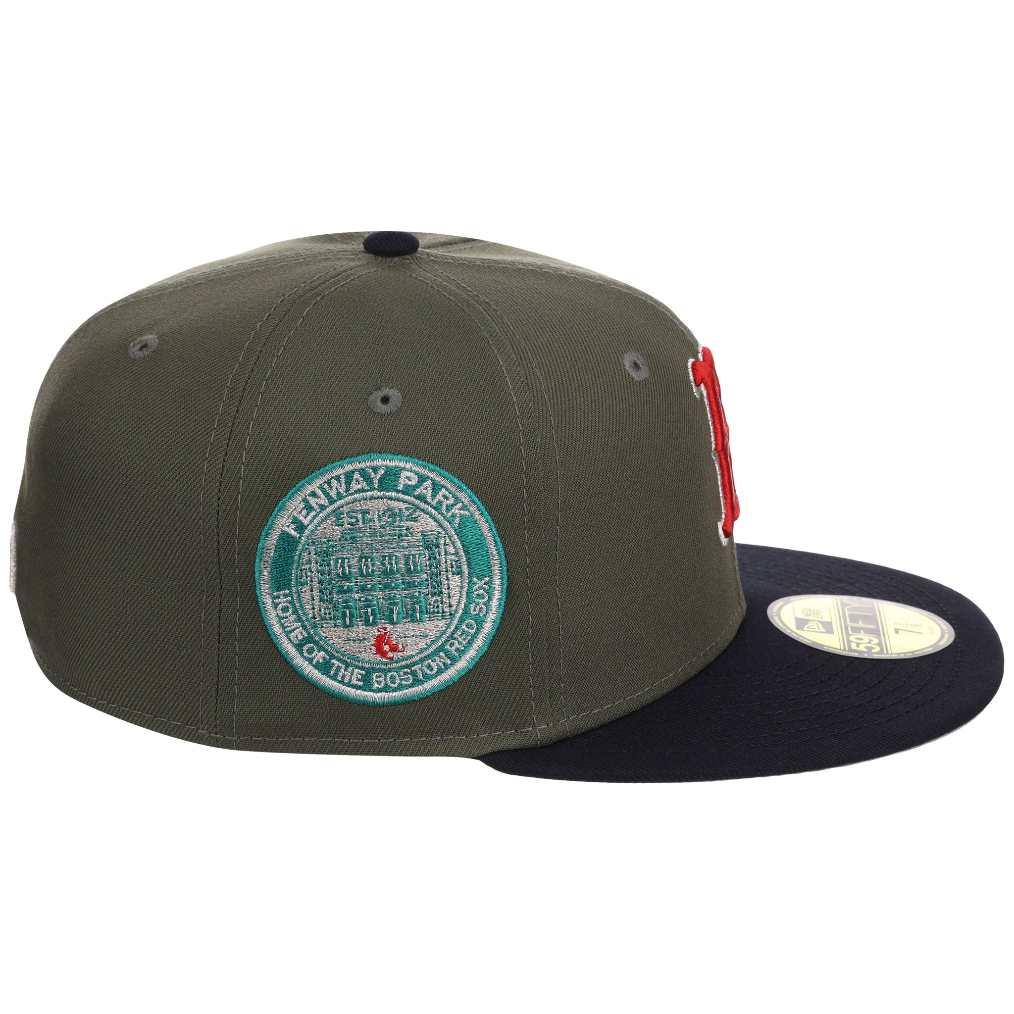 Boston Red Sox Southie Syndicate New Era 59FIFTY - Olive - Image 3