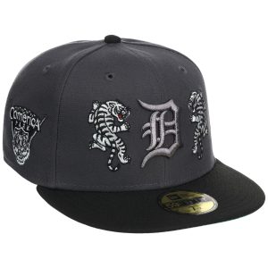 Detroit Tigers Detroit Crown the City 'Double Tiger' - Graphite 59FIFTY