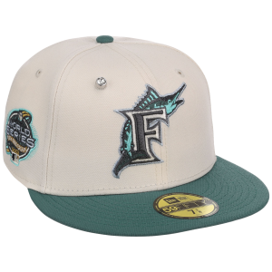 Florida Marlins MLB Cream Lichen New Era 59FIFTY