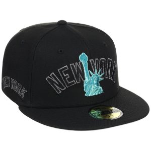 New York Yankees - New York Crown the City - Liberty New Era 59FIFTY - Black/Black