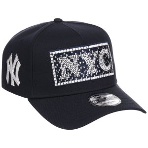 New York Yankees - New York Crown the City - Subway Tile New Era 9FORTY - Navy/Navy