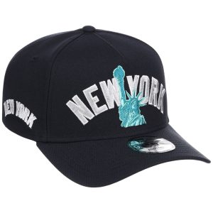 New York Yankees - New York Crown the City - Liberty New Era 9FORTY - Navy/Navy