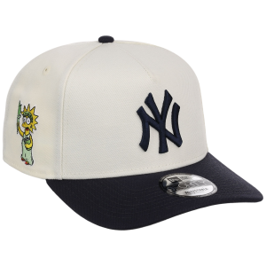 New York Yankees MLB Simpsons Localized New Era 9FORTY - Liberty - Cream/Navy