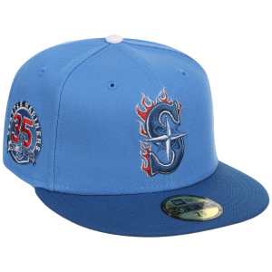 Seattle Mariners The Core Four & More New Era 59FIFTY - Air Force Blue 'S'