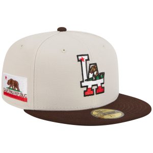 Los Angeles Dodgers Los Angeles Crown the City - Expansion Pack 2.0 - Flag Fill - Stone/Dark Brown