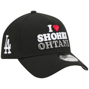Los Angeles Dodgers Los Angeles Crown the City - I Love Shohei - Black/Black New Era 9FORTY