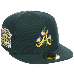 Atlanta Braves MLB Augusta Bloom New Era 59FIFTY - Dark Green